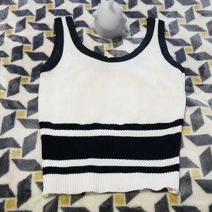 Black and White crop top